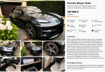 Porsche Macan 15.000 km 94.400 &euro; Hamburg 20249